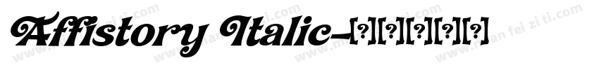 Affistory Italic字体转换